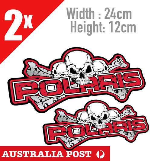 Polaris Skull Motorcycle Skull  Stickers