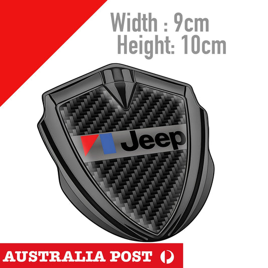 JEEP DARK 4x4 Badge , Jeep Carbon Logo Sticker