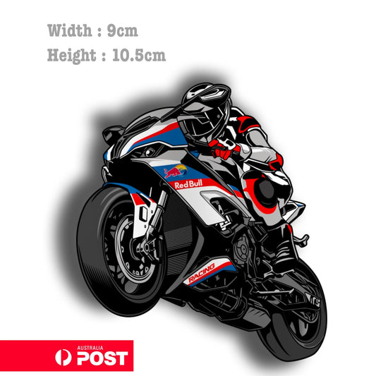 Red Bull MotoGp Motorcycle S1000RR Wheelie Vinyl  Sticker