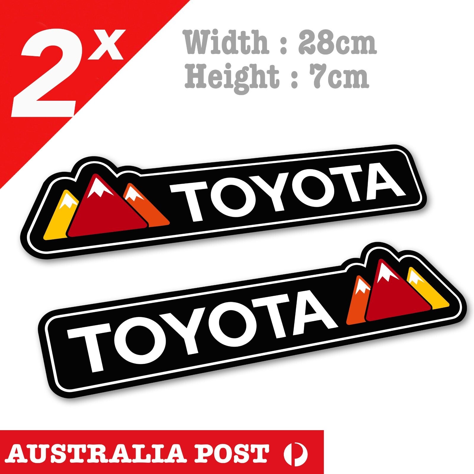 Toyota  TRD Pro Logo Banner 4x4, Hilux, 4WD, Off Road Large Sticker