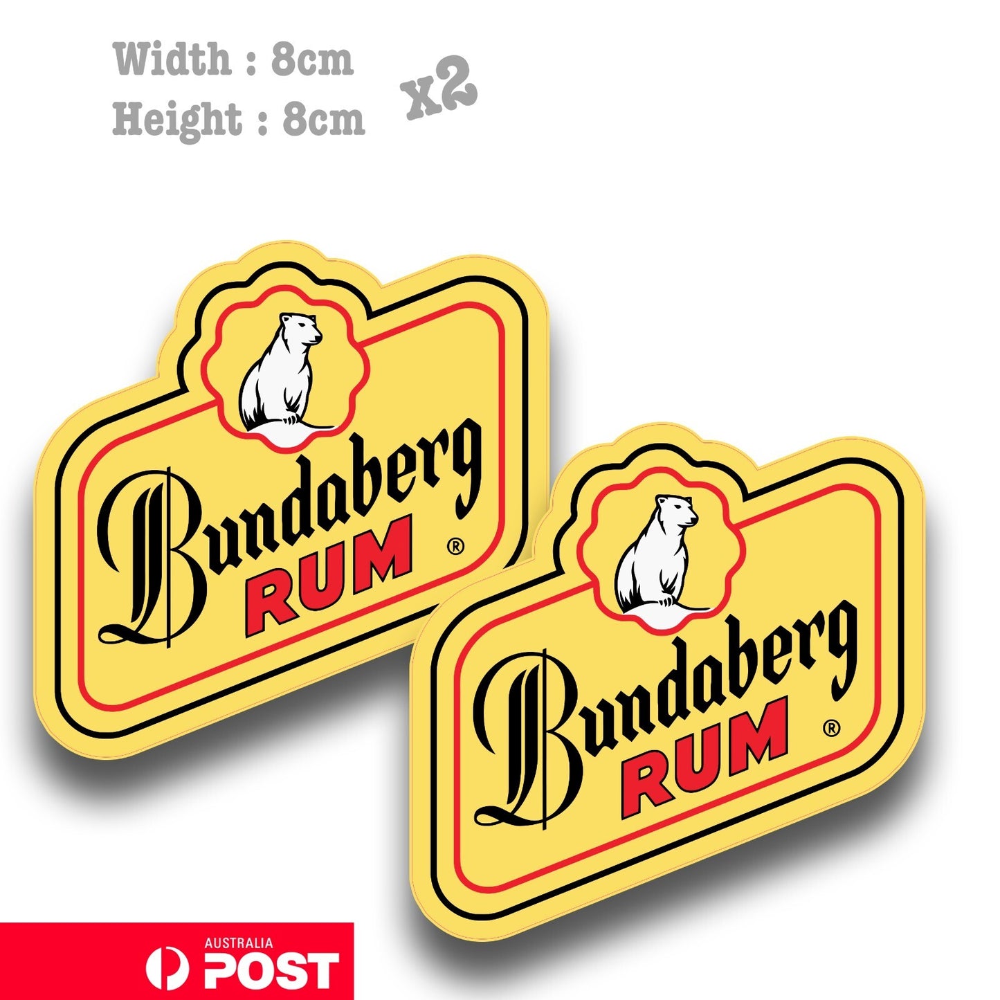 Bundaberg Rum Laptop , Car  Vinyl  Sticker 