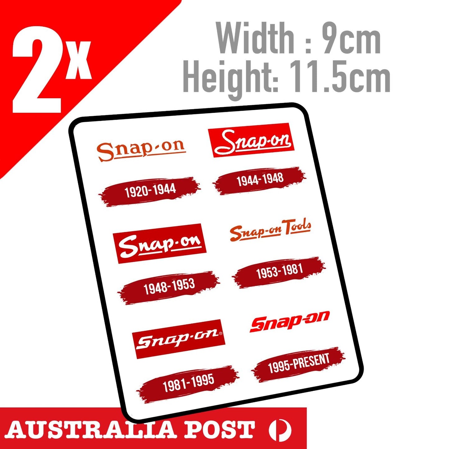 SNAP-On Tools Logo History Sticker