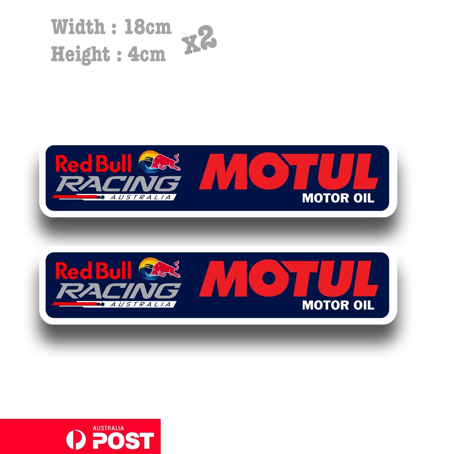 Red Bull Slim MOTUL Motor Oil  Sticker 