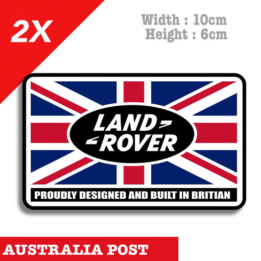 Land Rover  British Flag , Made In Britain, Land Rover Logo Stickers