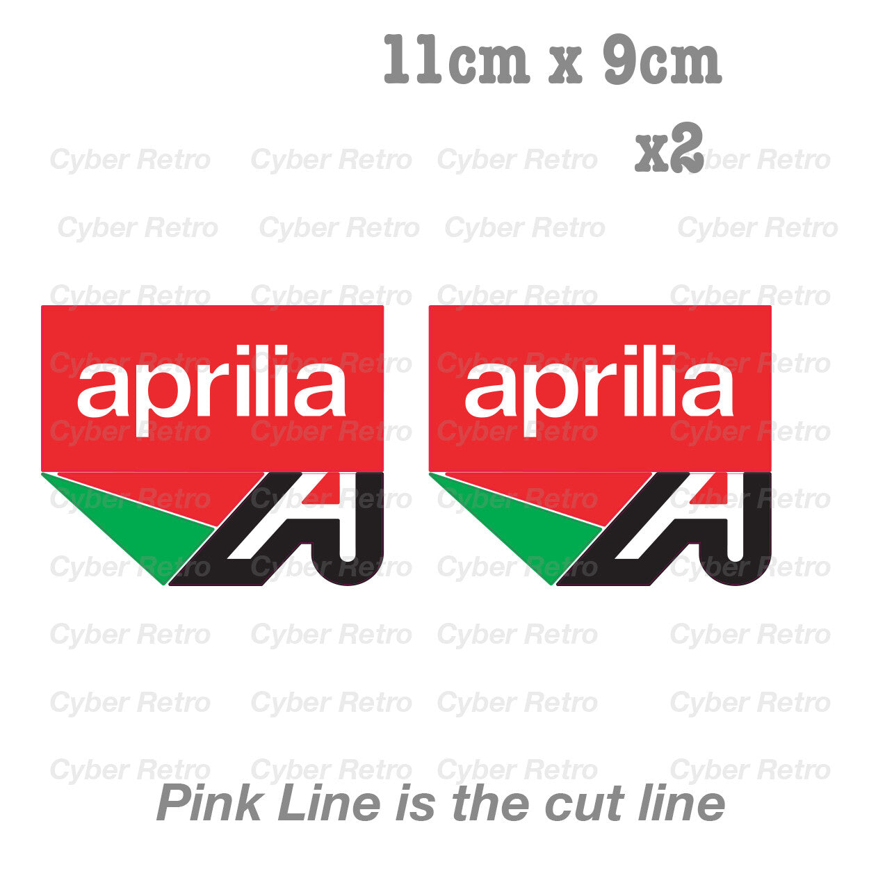 Aprilia Motorcycle logo MotorcycleLaptop , Car  Decal Sticker 