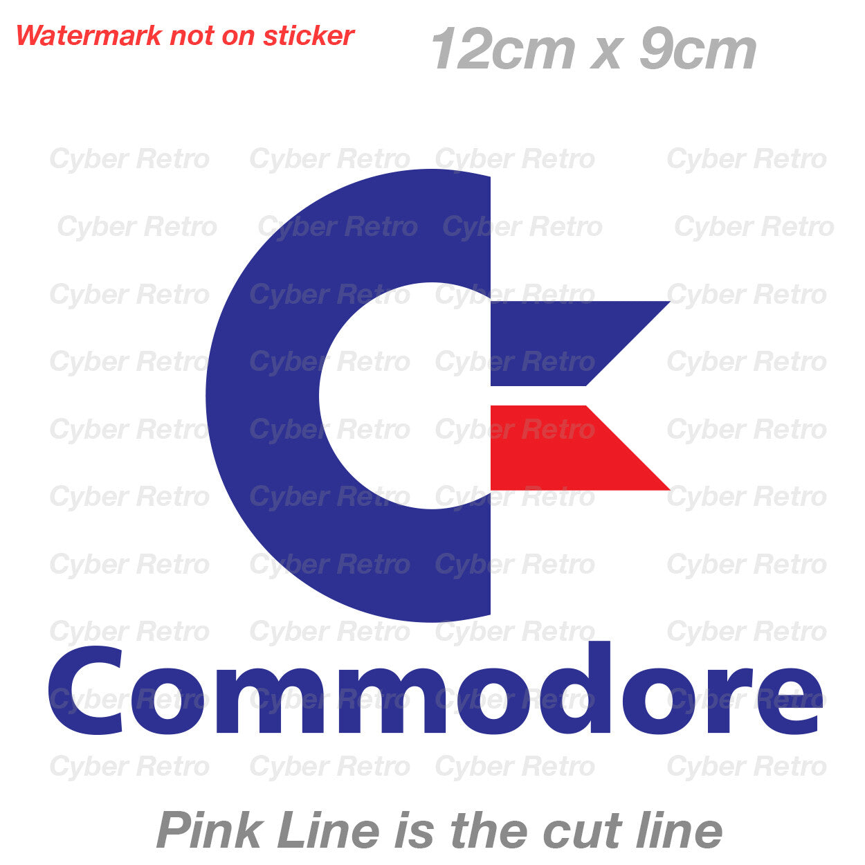 Commodore Computer Stickers Commodore 64 Retro Vintage Computer Logo Sticker – Astro Stickers