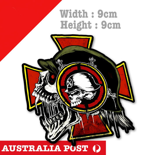 Metal Mulisha Skull  ,Motocross Dirt Bike 4x4, Off Road Helmet Sticker