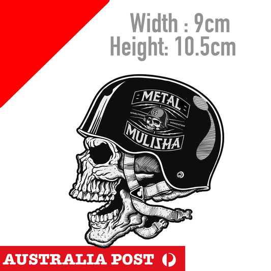 Metal Mulisha Skull Head Soldier , Motocross Dirt Bike 4x4 Off Road Sticker
