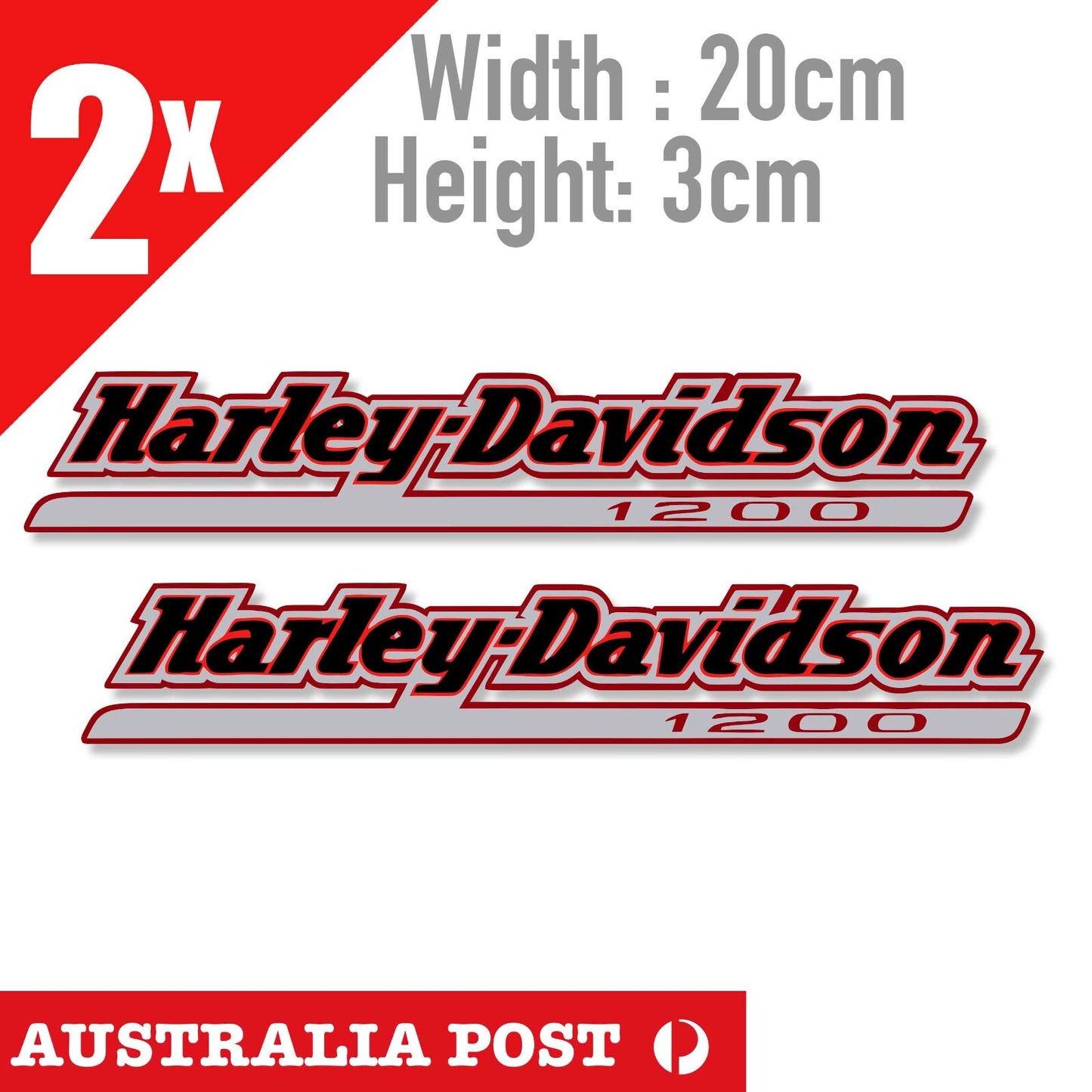 Harley Davidson Logo Motorcycle Sport XL 1200 , Fuel Tank, Helmet 2x Stickers