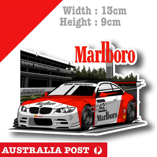 BMW M3 MALBORO Racing Super Car Sticker