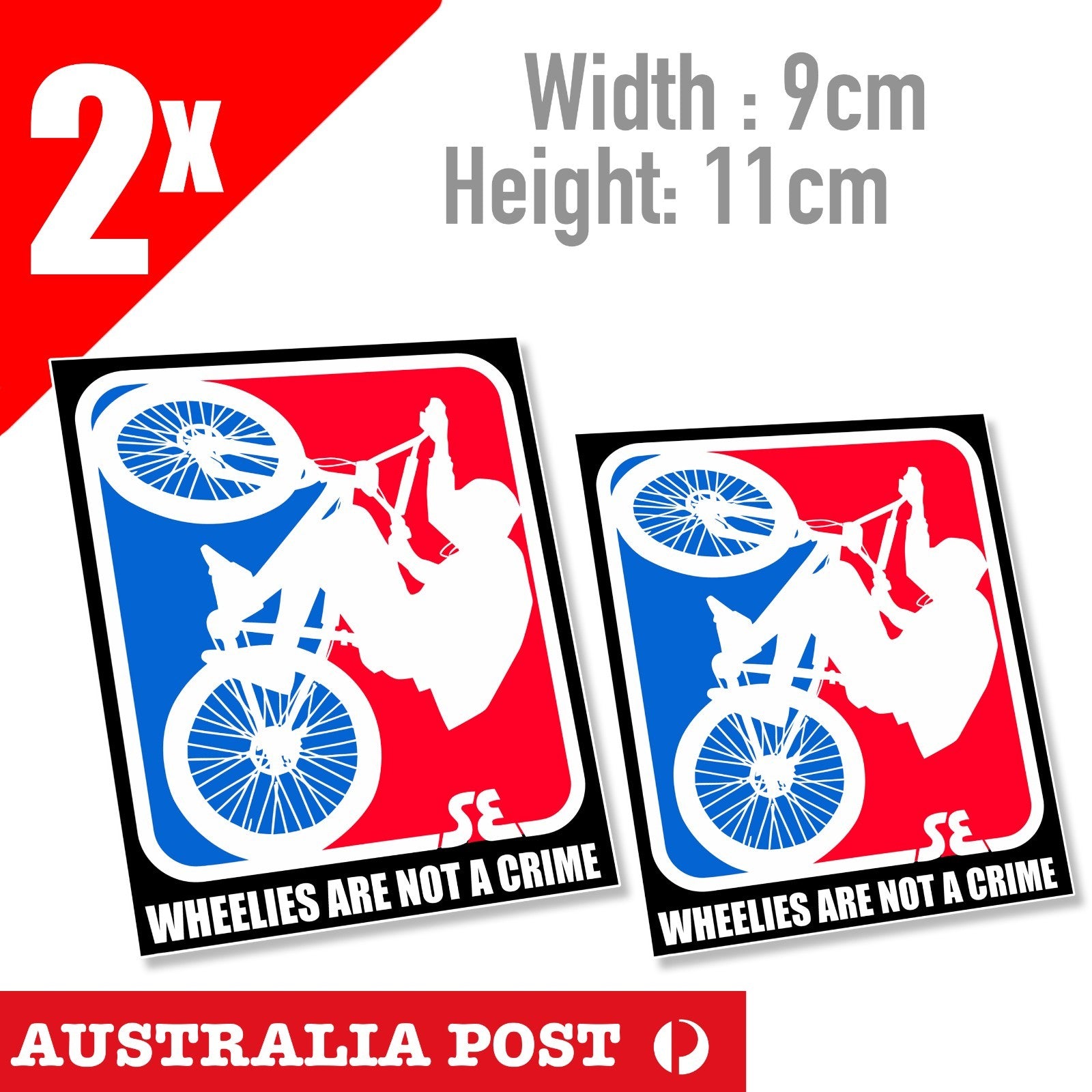 SE Racing Floval Flyer Decal Sticker Kit with Landing Gear , WHEELIES Sticker