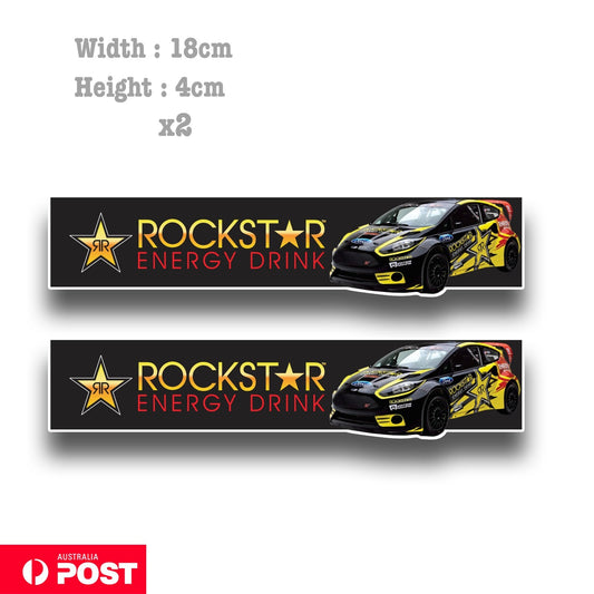 Rockstar Energy Drink Ralli Ford ST Car Logo  Sticker