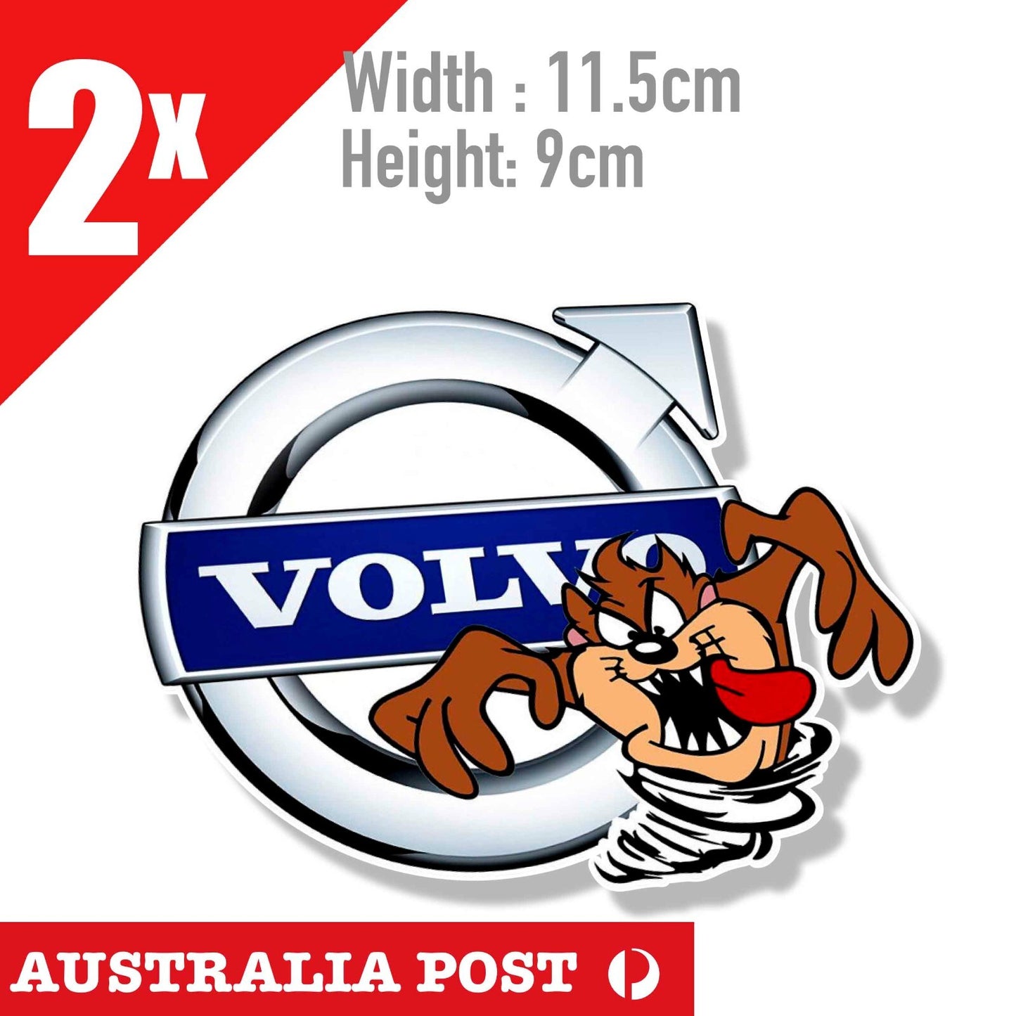 Volvo Car Logo Taz The Devil Tornado , Tasmanian Devil Taz Decal Stickers