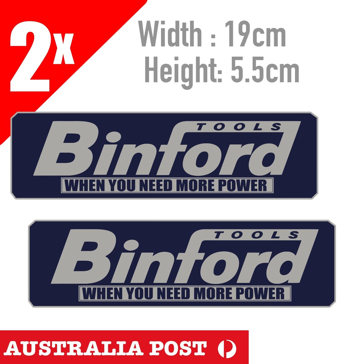 BINFORD TOOLS Blue Tool Box Car , Fridge Sticker