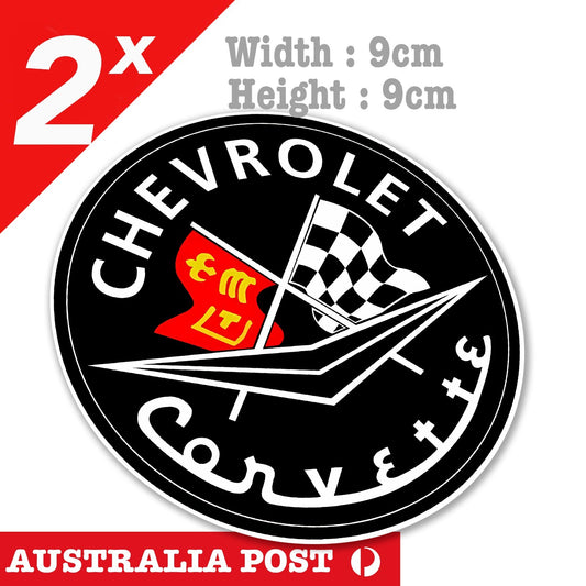 Chevrolet Corvette C6 Round  Logo Sticker
