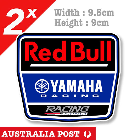 Yamaha Logo Motorcycle  RED BULL RACING Badge  Sticker
