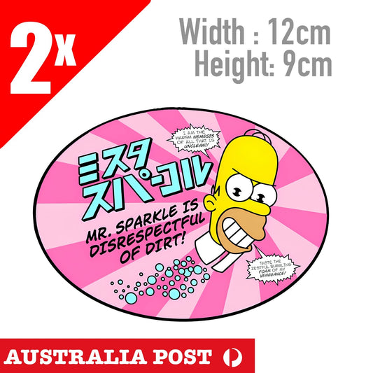 MR SPARKLE Sticker JDM anime japan car window Decal Sticker