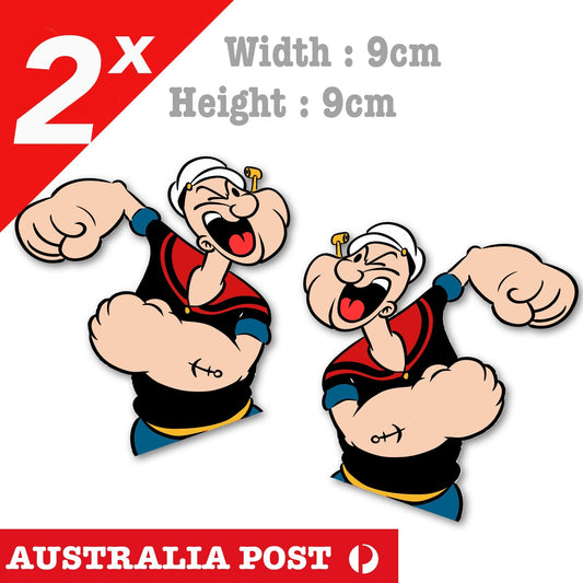 Popeye Sailor Angry Stickers