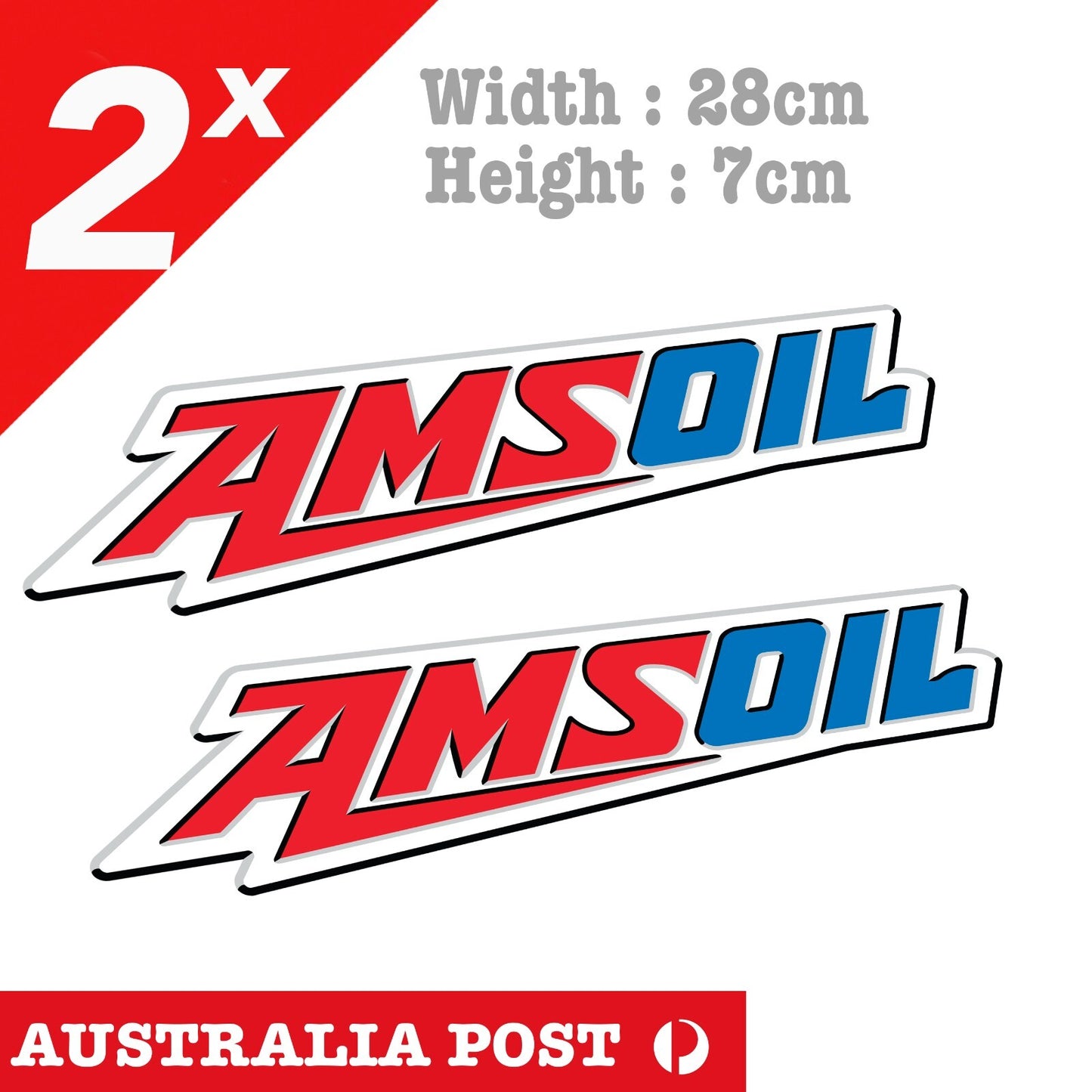 AMSOil American Synthetic Lubricant Logo Stickers