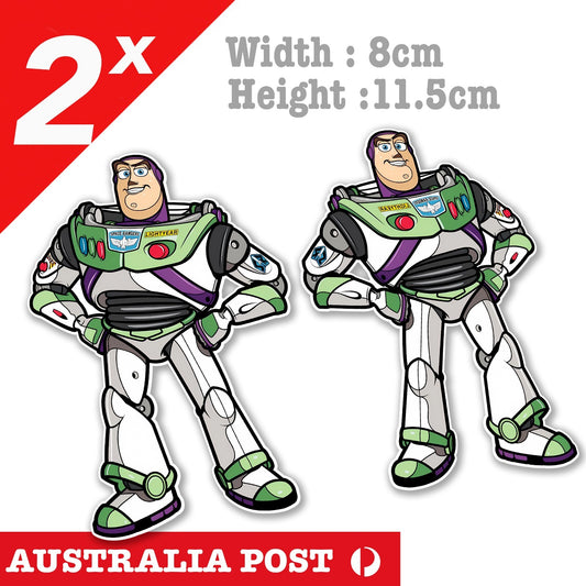 Buzz Lightyear , Disney Pixar, Toy Story Space Ranger Cartoon Stickers