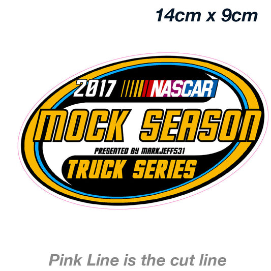 NASCAR Truck MOCK Series Slap   Sticker