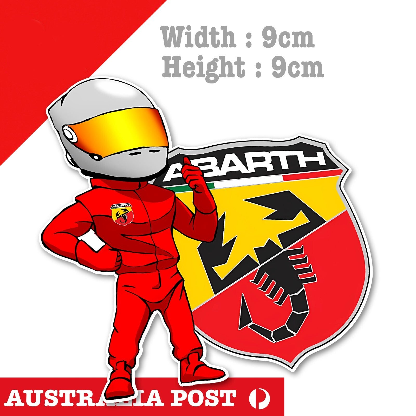 ABARTH Logo Thumbs Up, ABARTH PILOT Sticker