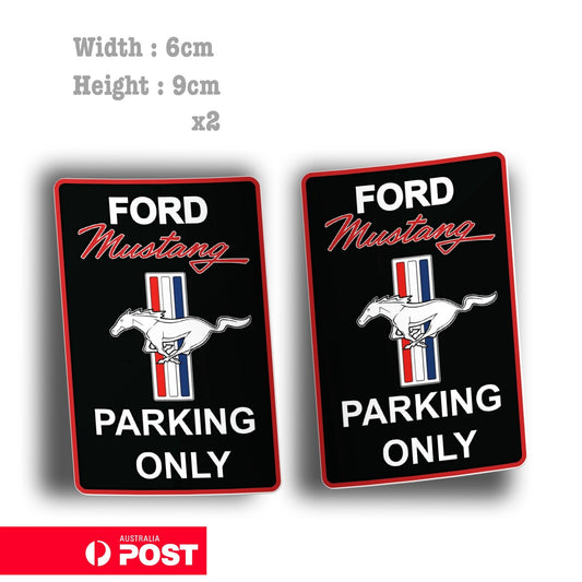 Ford Mustang GT Parking Only Sign Vinyl Sticker
