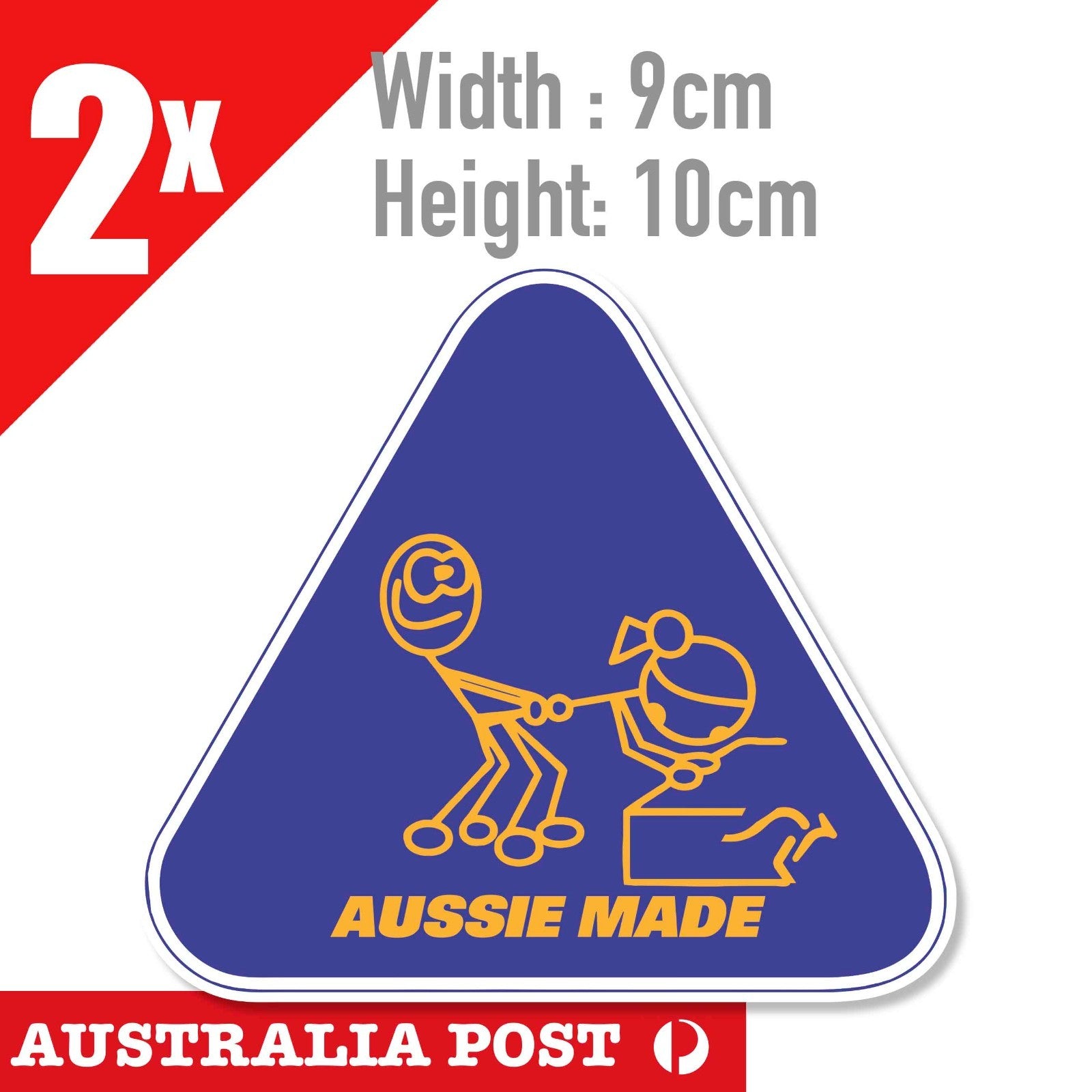 AUSTRALIAN MADE STICKER MADE IN AUSTRALIA FUNNY FOR TOOLBOX MAN BEER CAVE FRIDGE