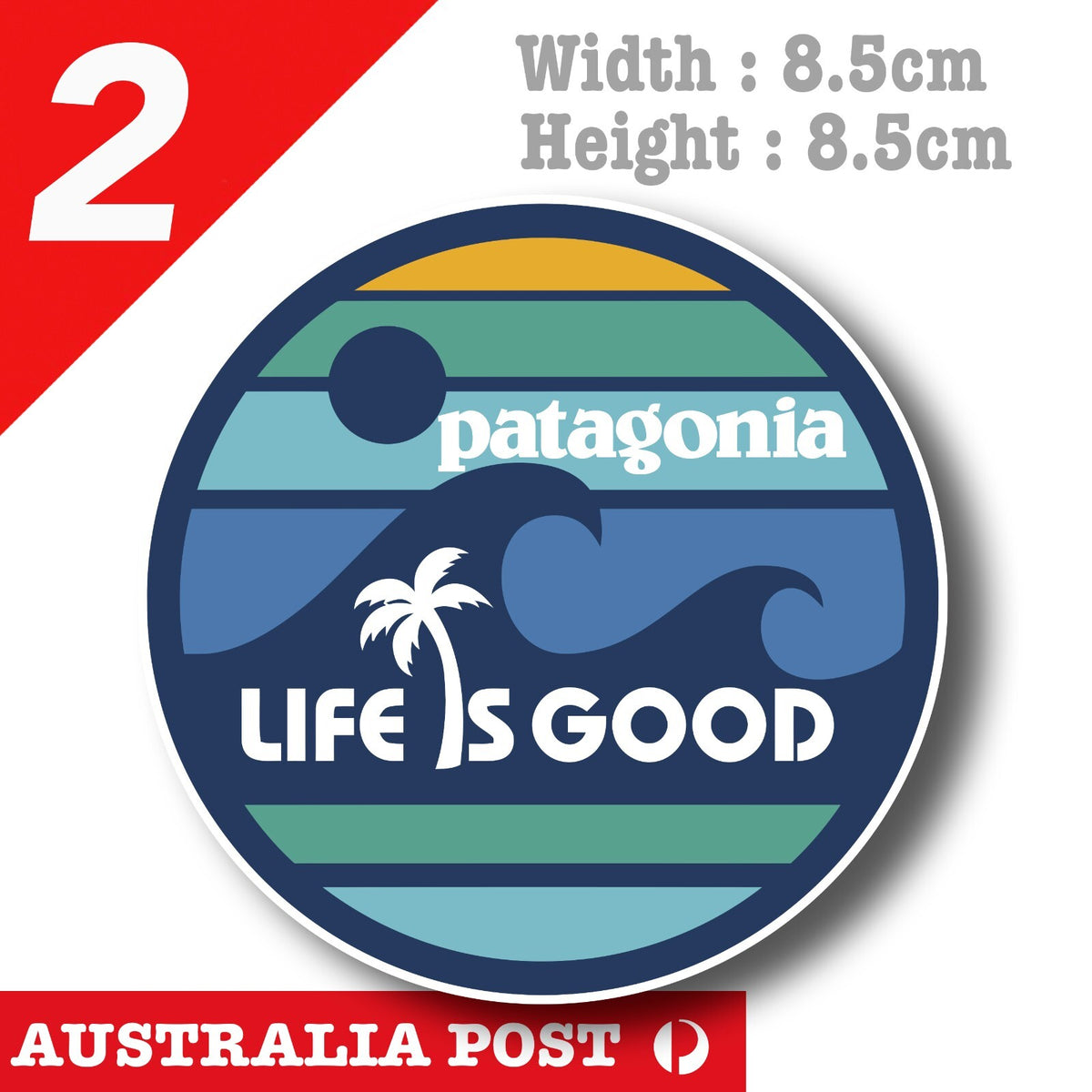 PatagoniaLife is Good Logo Sticker