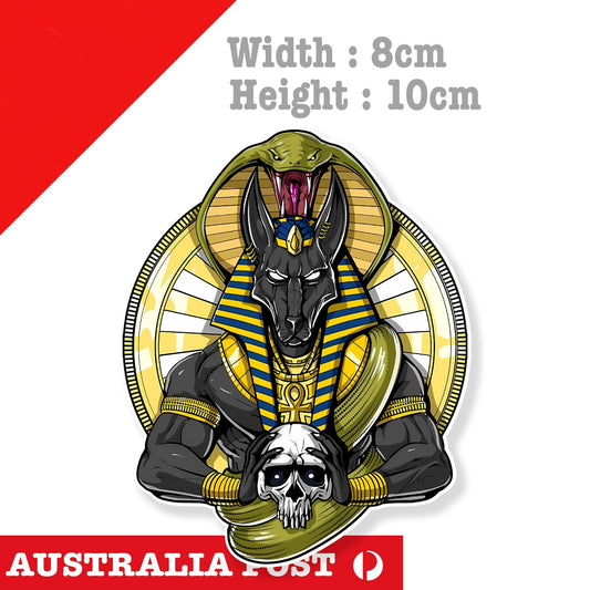 GOD OF DEAD Anubis, Egyptian Mythology God Anubis , Dead Skull Sticker