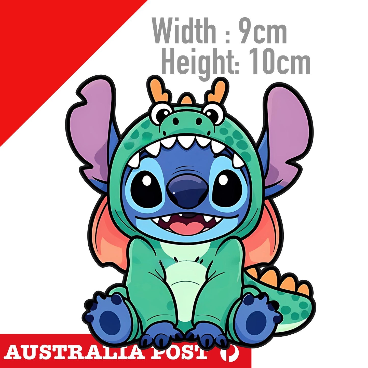 STITCH as A Dinosaur  Cute Funny Cartoon  Sticker