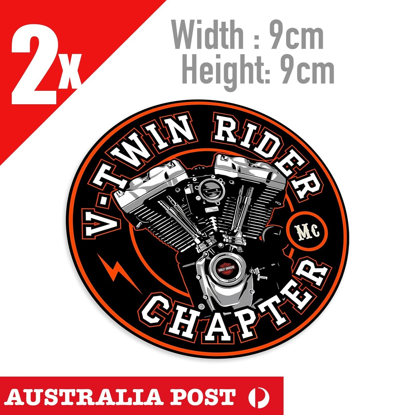 HARLEY Davidson Engine For Laptop Motorcycle Car Ute Glass Mancave Vinyl Sticker