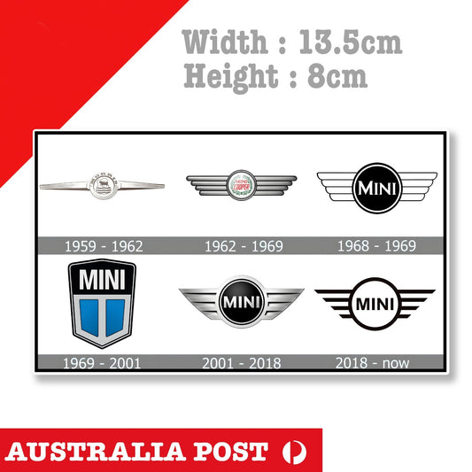 Mini Cooper Classic Logo History Sticker
