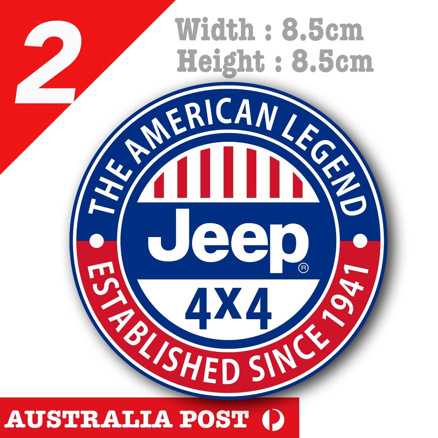 American Legend Jeep Wrangler 4x4 , 4x4, 4WD, Off Road Stickers