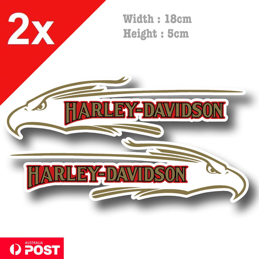 Harley Davidson Motorcycle Eagle Fuel Tank Decal Sticker