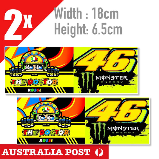 The Doctor , Valentino Rossi Number 46 Banner Sticker