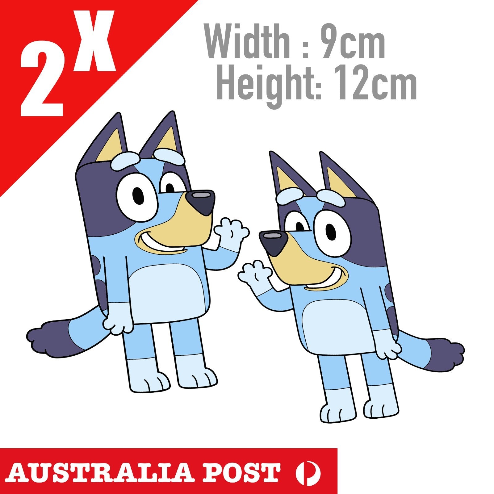 Bluey The Heeler Dog Cartoon Stickers