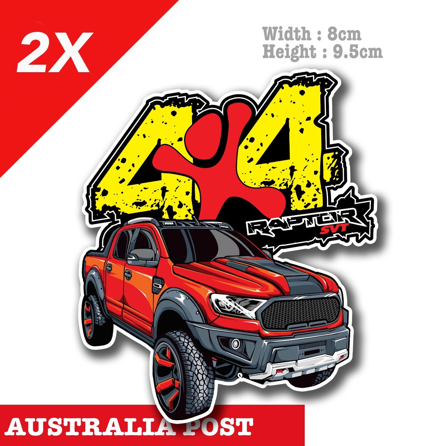 Ford Raptor SVT, 4x4, 4wd, Off Road FORD LOGO Sticker