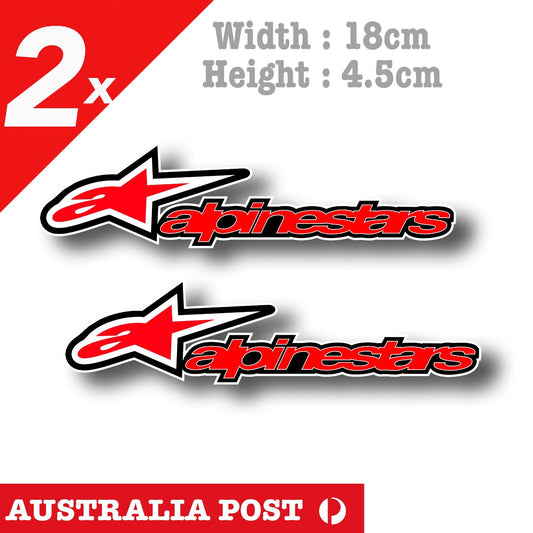 ALPINESTARS Motorcycle Logo, Motorcycle , Helmet, Fuel Tank Sticker