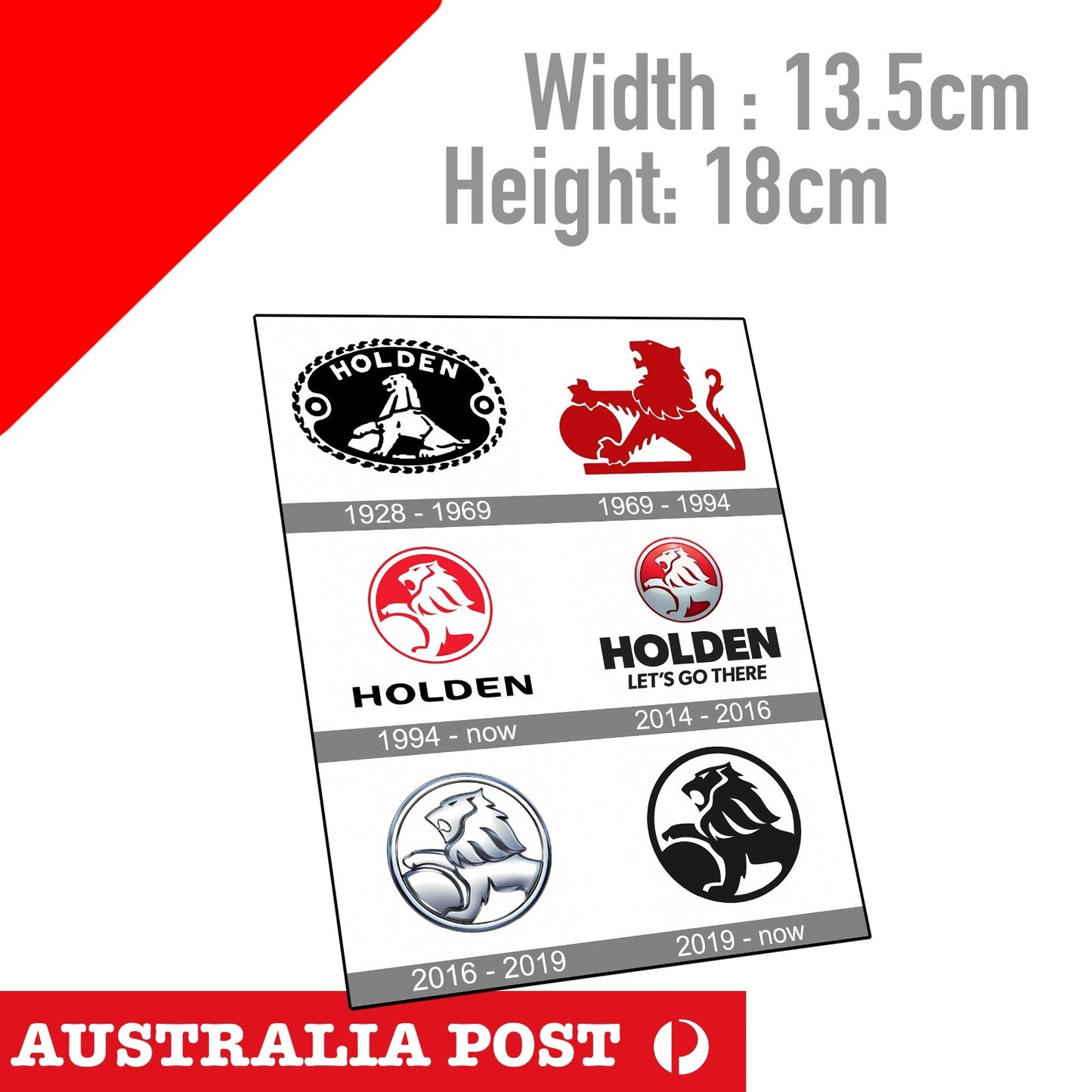 Old Holden Motor Logo History  Sticker
