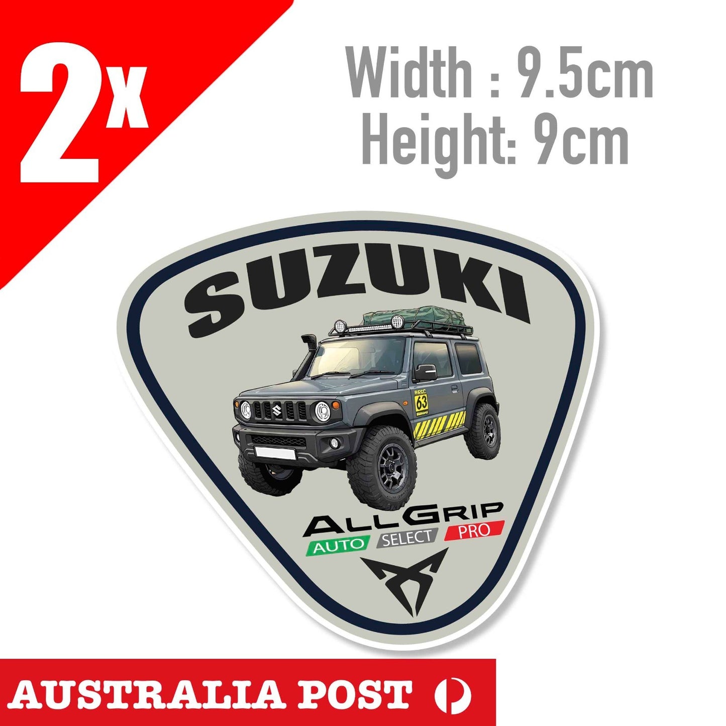 SUZUKI JIMNY ALL GRIP Logo Stickers