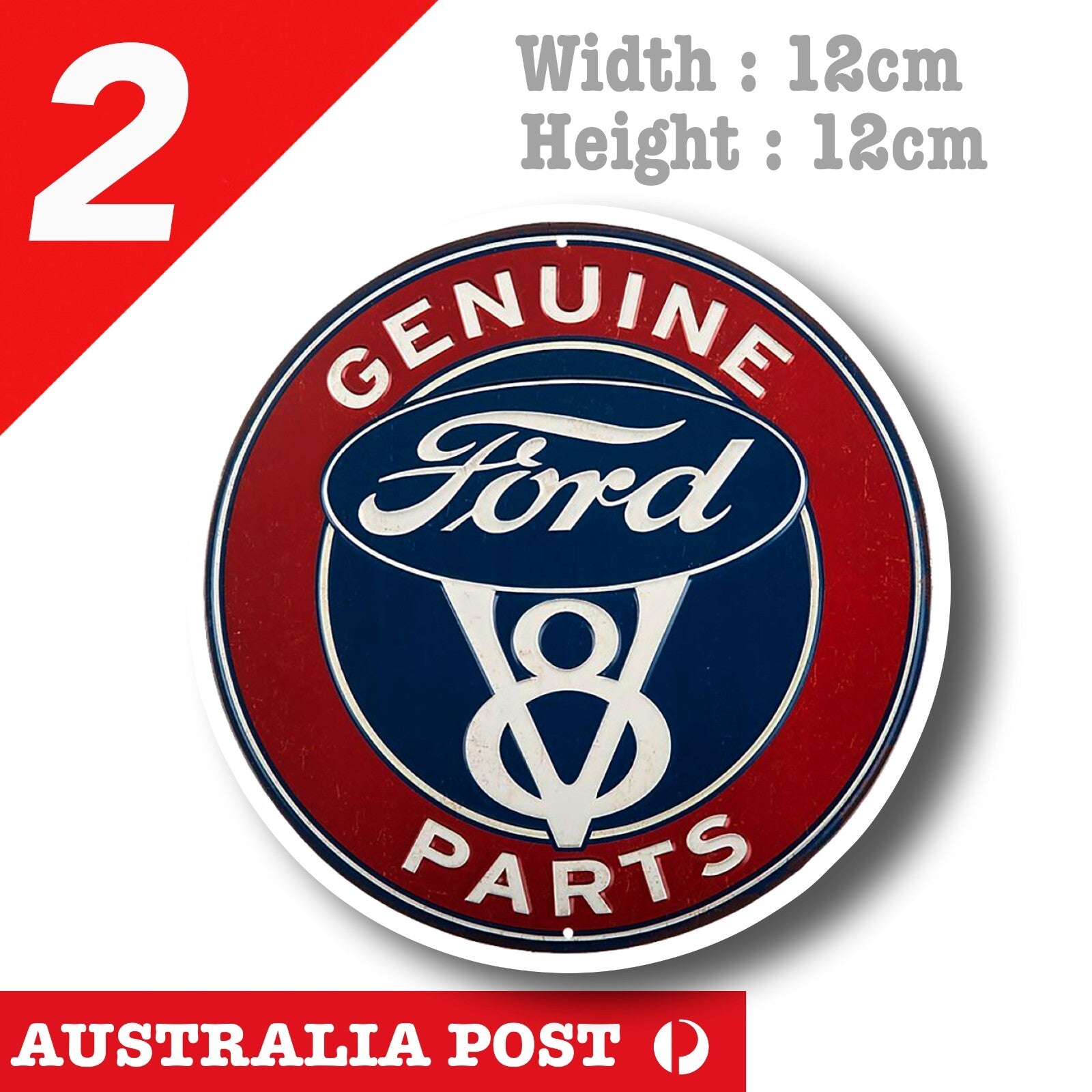 Ford Logo GENUINE Parts Sign Vintage Retro Rusty Car  Vinyl  Stickers