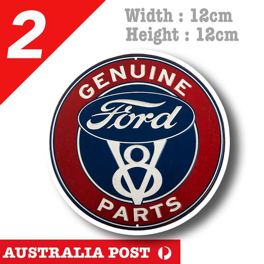 Ford Logo GENUINE Parts Sign Vintage Retro Rusty Car  Vinyl  Stickers