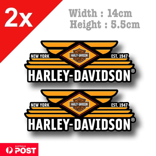 Harley Davidson Motorcycle Logo New York Dyna Tank Sticker