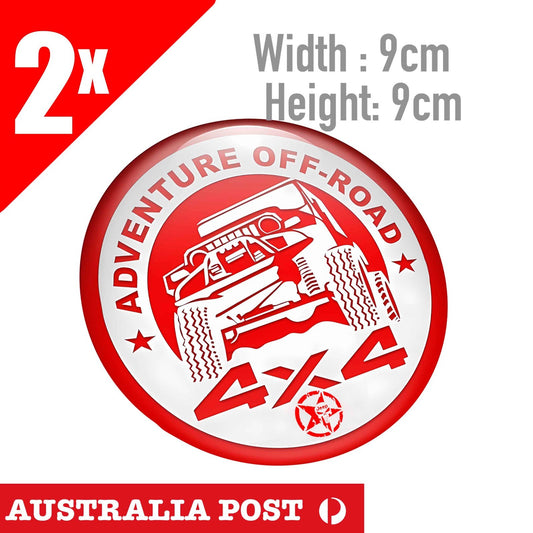 JEEP ADVENTURE OFF-ROAD Skull Badge  Round,Laptop , Car , 4x4, Off Road Sticker