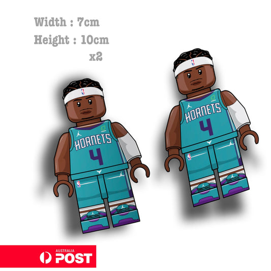 NBA Lego DEVEONTE GRAHAM HORNETS Basketball Nike  Vinyl  Sticker 