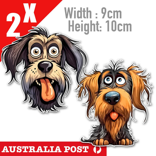 Cute Dogs Face, Dog, Animal Funny  Decal Stickers