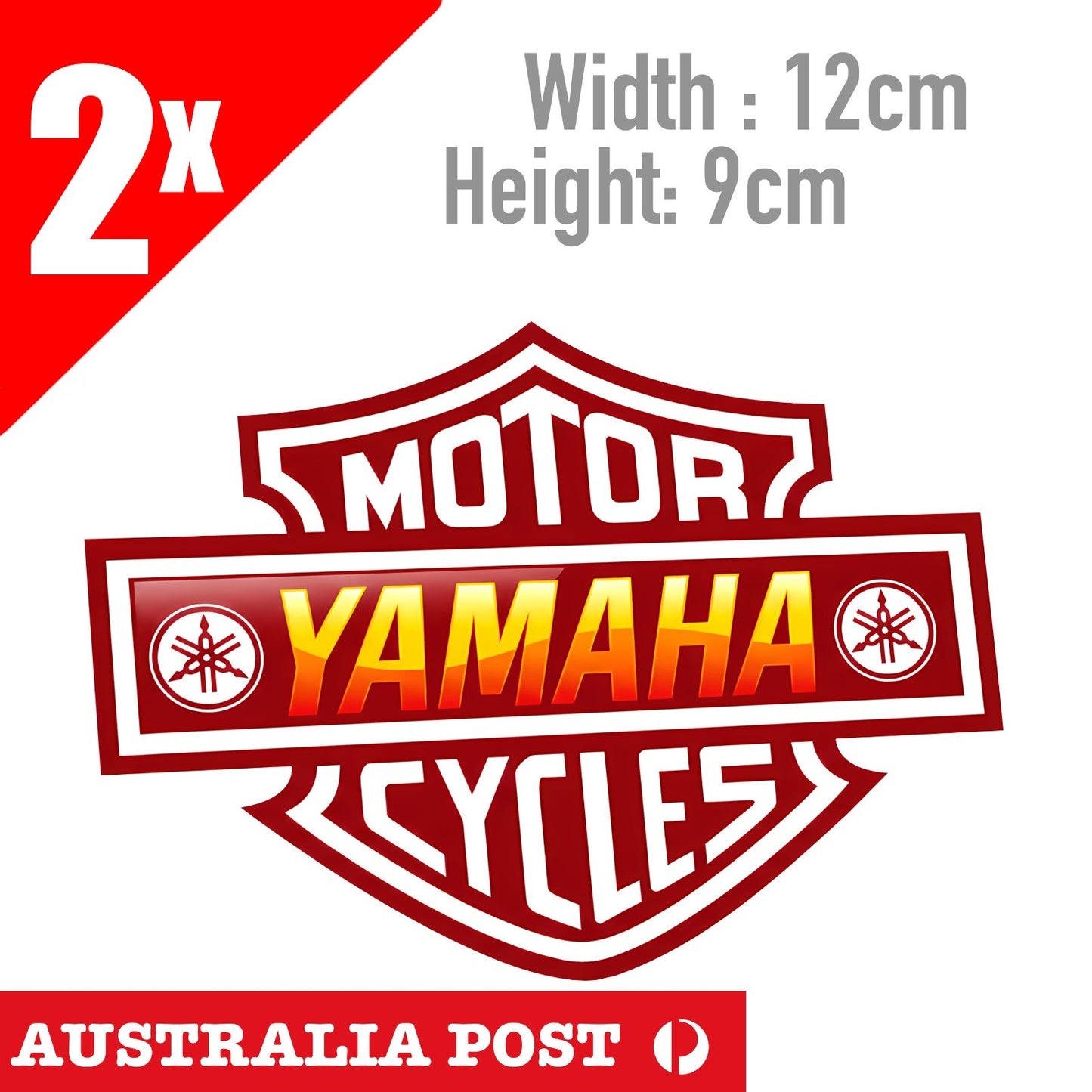 YAMAHA Motorcycle Logo Flame, Helmet, Fuel Tank Stickers