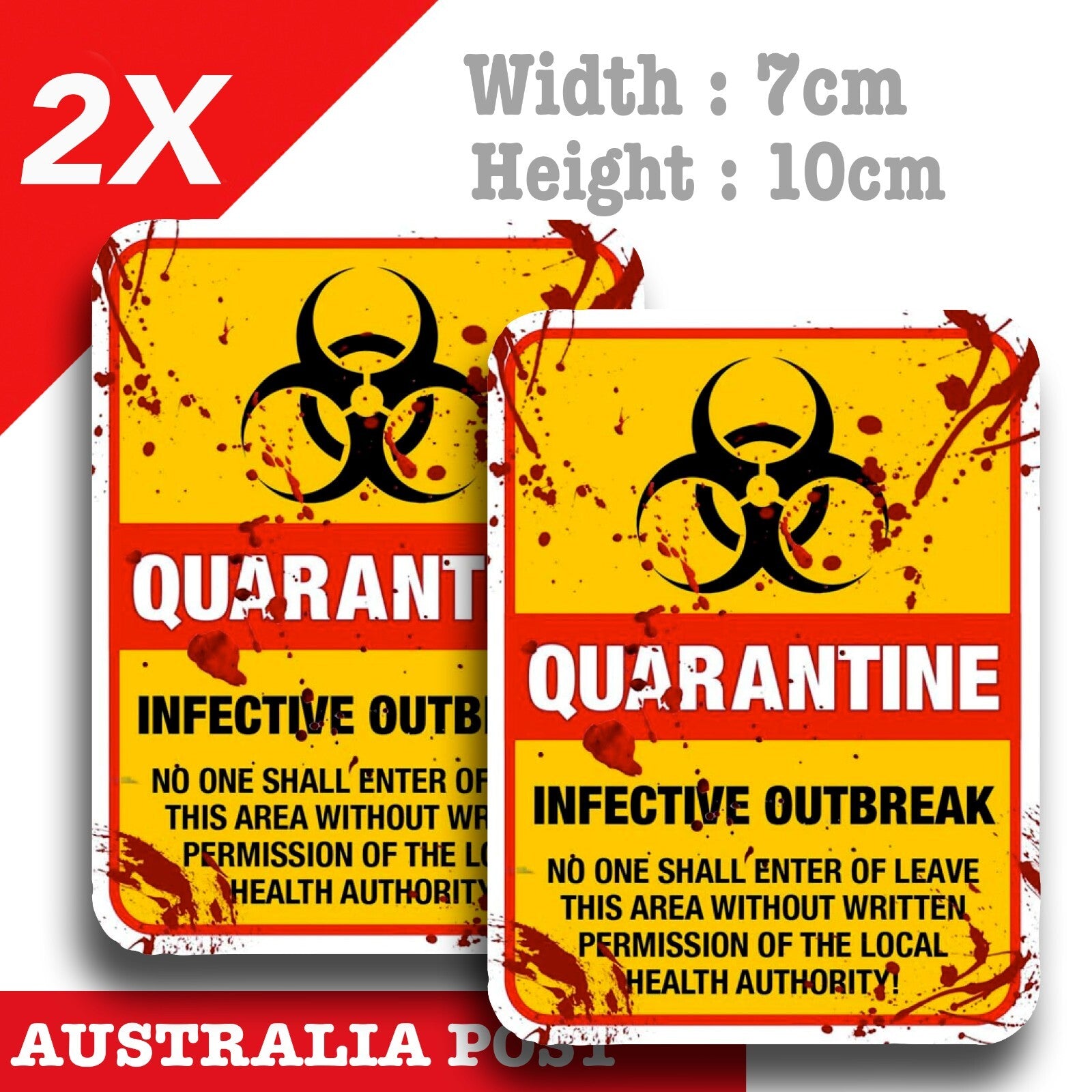 Umbrella Corporation Resident Evil Outbreak Sign Quarantine Sticker