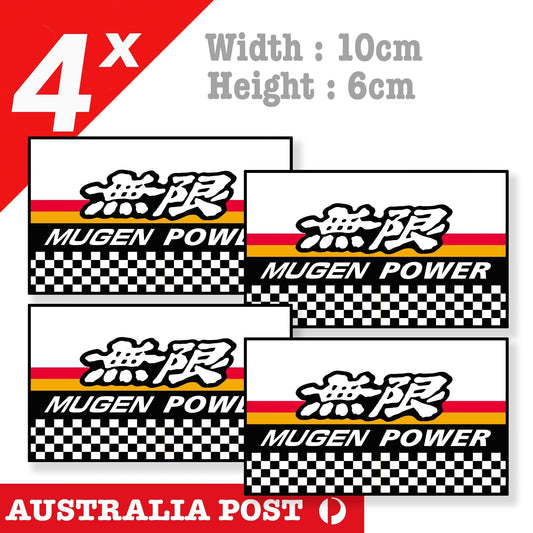 Mugen Power Motorsports  JDM Car Honda Racing Flag Logo JDM Stickers